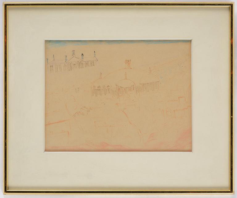 Carl Fredrik Hill, Architectural fantasy.