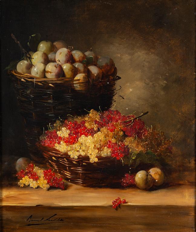 BERNARD NEUVILLE, oil on canvas, signed.