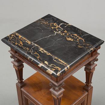 A BEDSIDE TABLE, late 19th century.