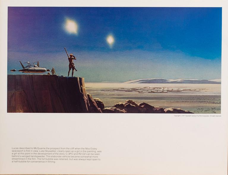 THE STAR WARS PORTFOLIO, 3 portfolios, Ralph McQuarrie, 1970/80's.