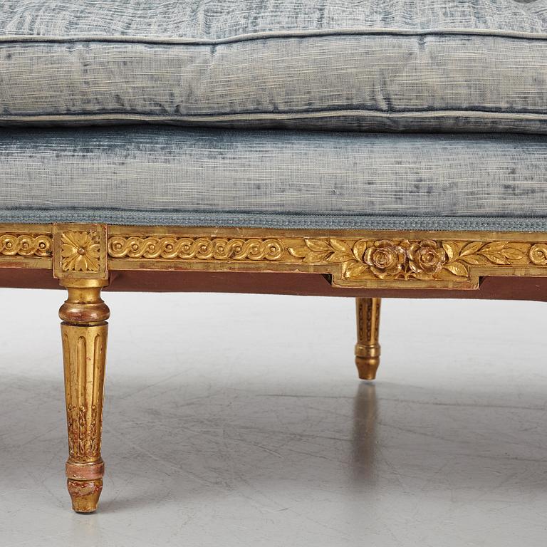 a gustavian style sofa from around 1900,