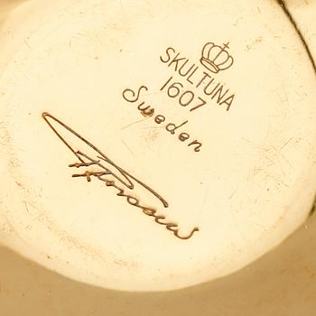 SUPKOPPAR, 9 st, mässing, Pierre Forsell, Skultuna, 1900-talets andra hälft.