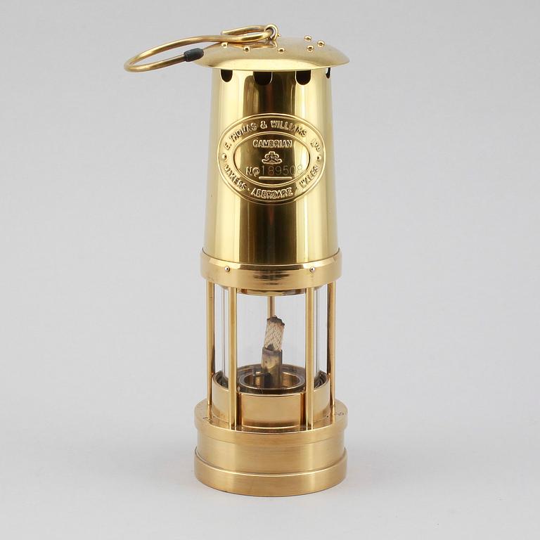 GRUVLYKTA, mässing, E. Thomas & Williams LTD, Aberdare, Wales, 1900-talets andra hälft.