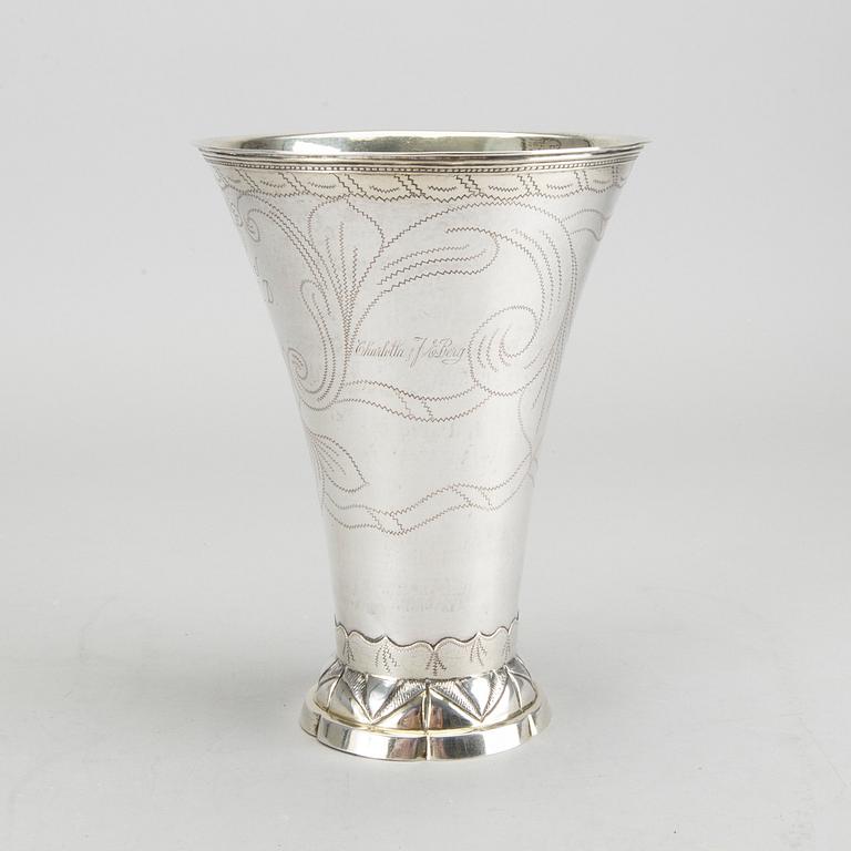 GUSTAF ELFSTRÖM, vase silver, Sala 1793, c 463g.