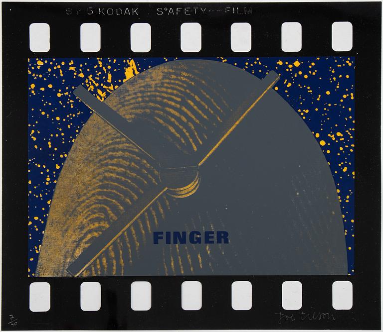 Joe Tilson, färgserigrafier och résin, 5 st, 1968, signerade 7/40.