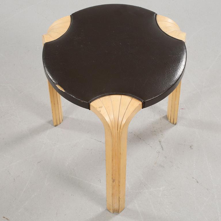 A stool, model X600, designed by Alvar Aalto, probably made by Artek, second half of the 20th century.