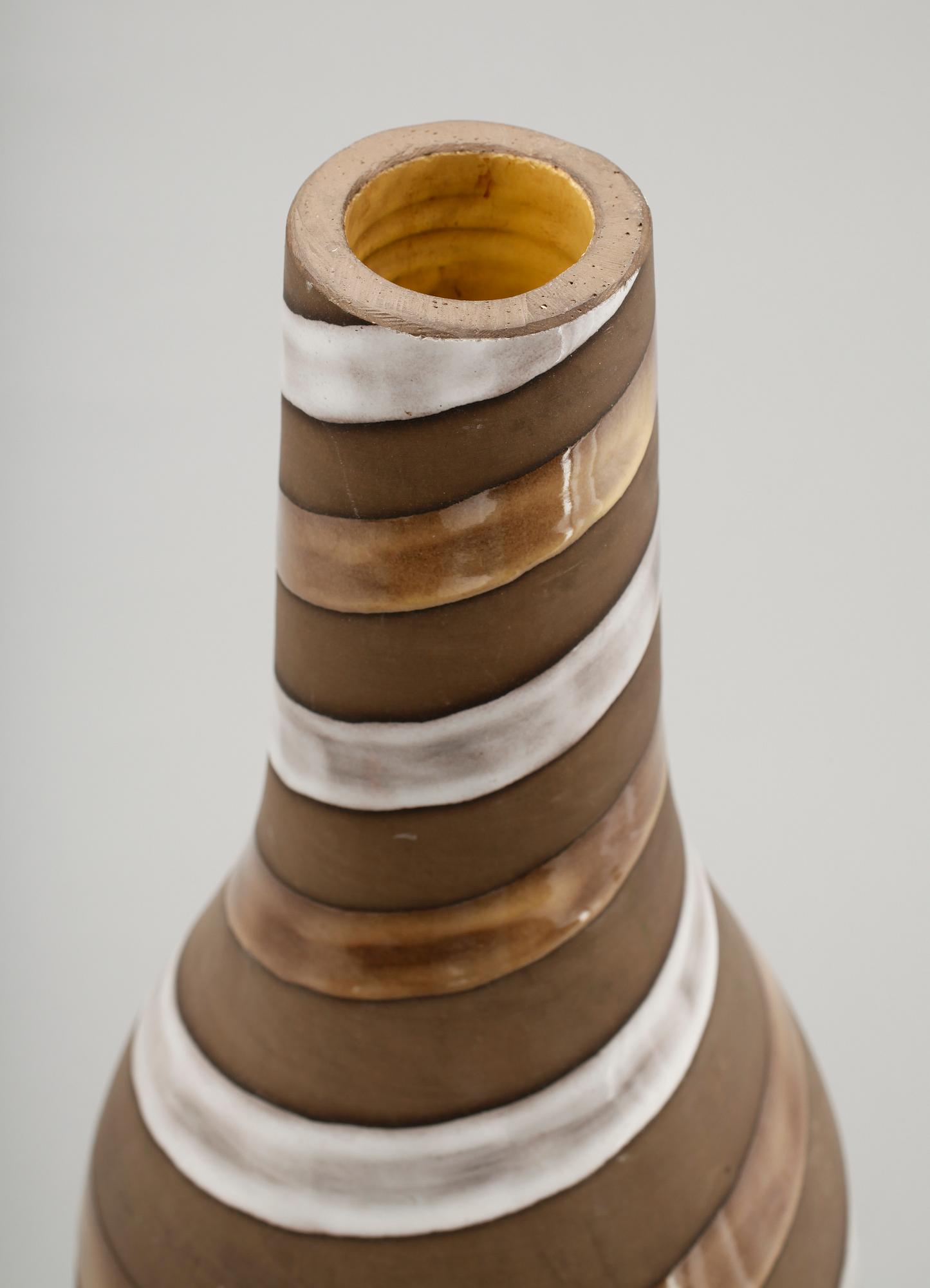 GOLVVAS, keramik, "Spiral", Ingrid Atterberg, Upsala-Ekeby.