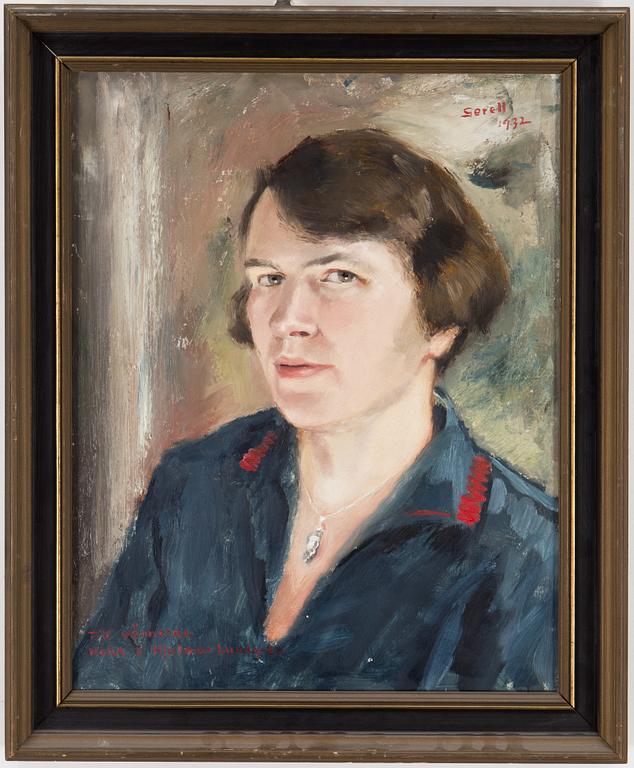 GRETA GERELL, oil on canvas, signed Gerell and dated 1932.