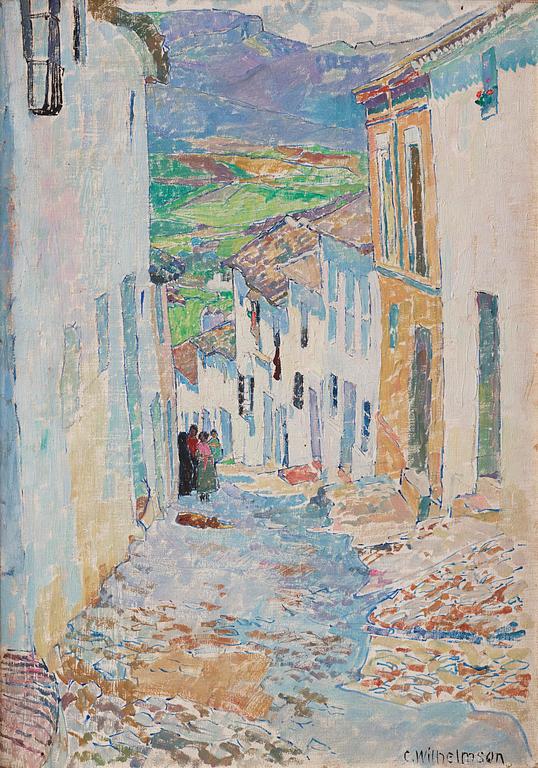 Carl Wilhelmson, "Gata i Ronda" (A street in Ronda).