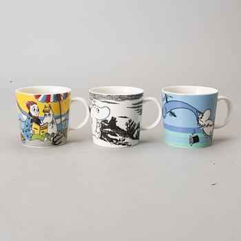 MUMIN SERVISDELAR, 19 delar, porslin, Moomin Characters, Arabia, Finland.
