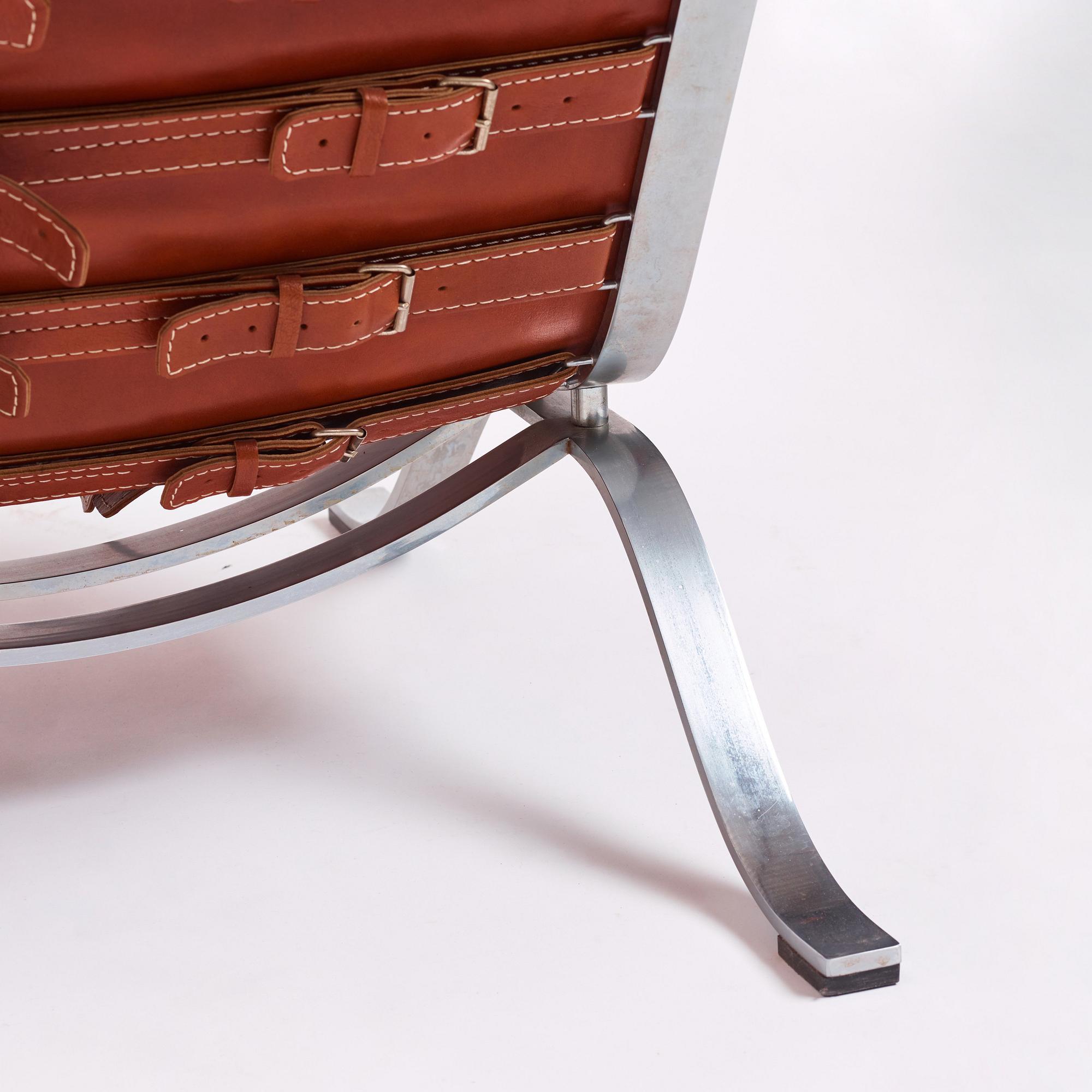Arne Norell, an 'Ari' easy chair and ottoman, Norell Möbel AB, Sweden.