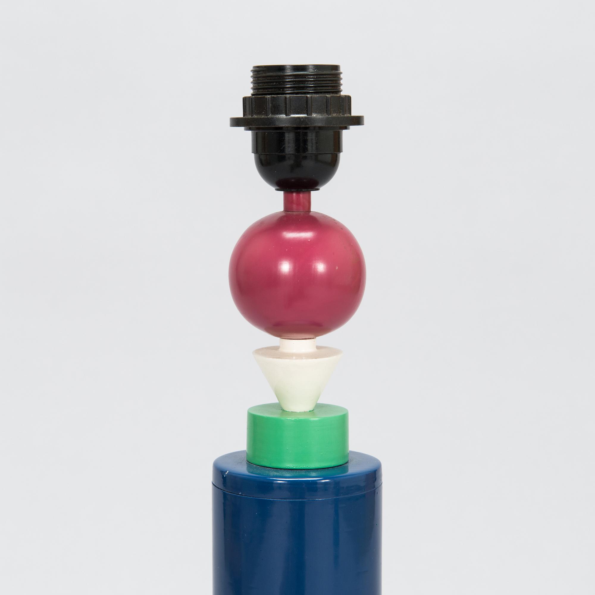 Olivier Villatte, a 1990's table lamp 'Memphis' France.