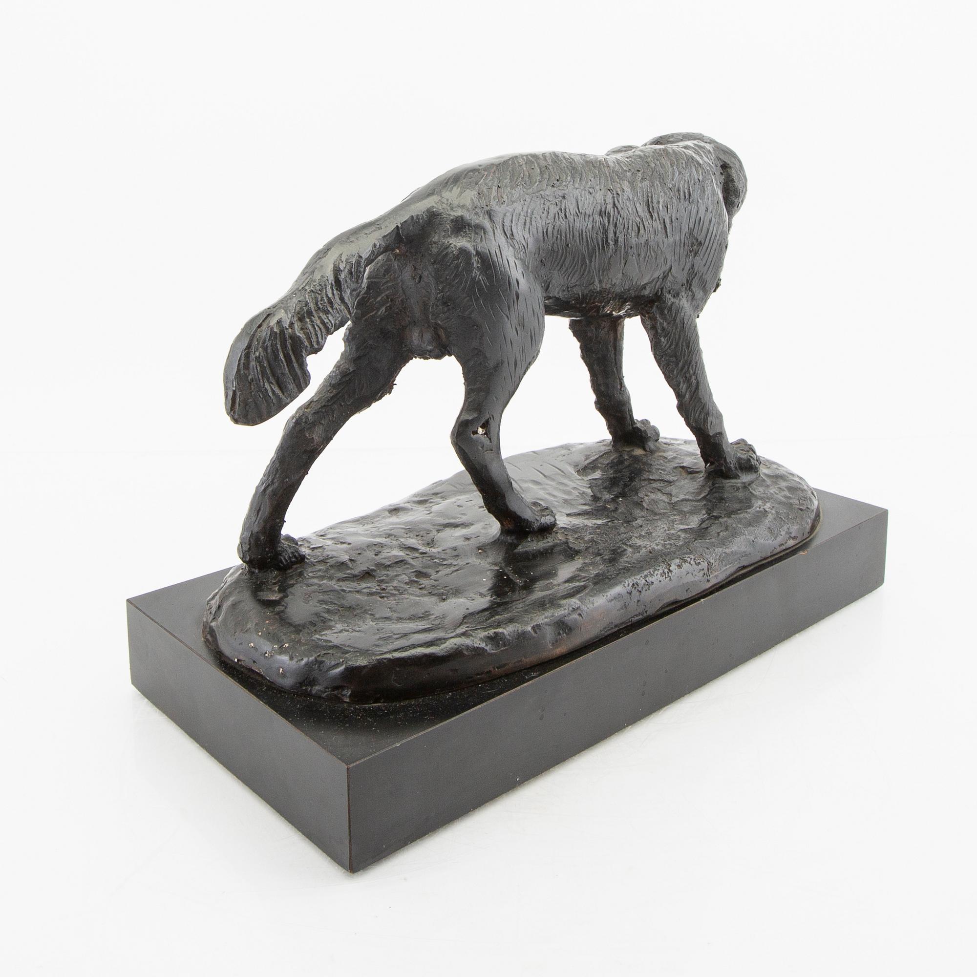 Okänd konstnär 1900-tal ,  skulptur metall bär signering.