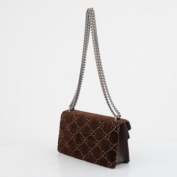 Gucci, bag, "GG Embossed Velvet Dionysus Small Shoulder Bag".