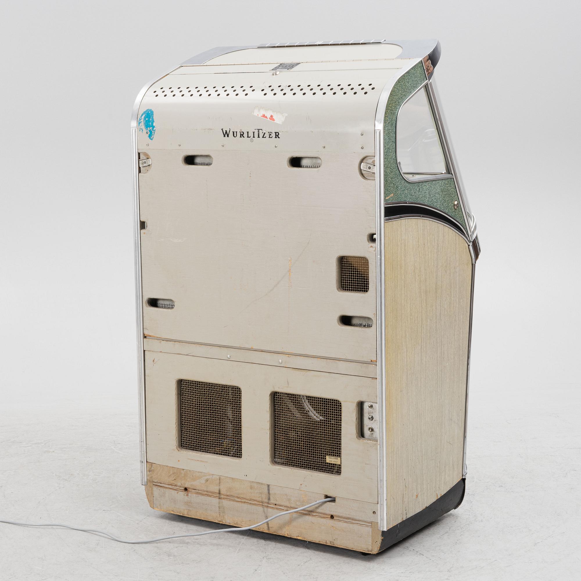 Jukebox, Wurlitzer modell 2100,  Rudolph Wurlitzer Company, North Tonawanda, New York, USA, 1957.