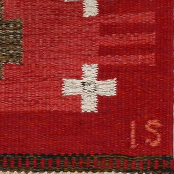MATTA, rölakan, Ingegerd Silow, monogramsignerad, 1900-talets andra hälft, 244 x 167 cm.