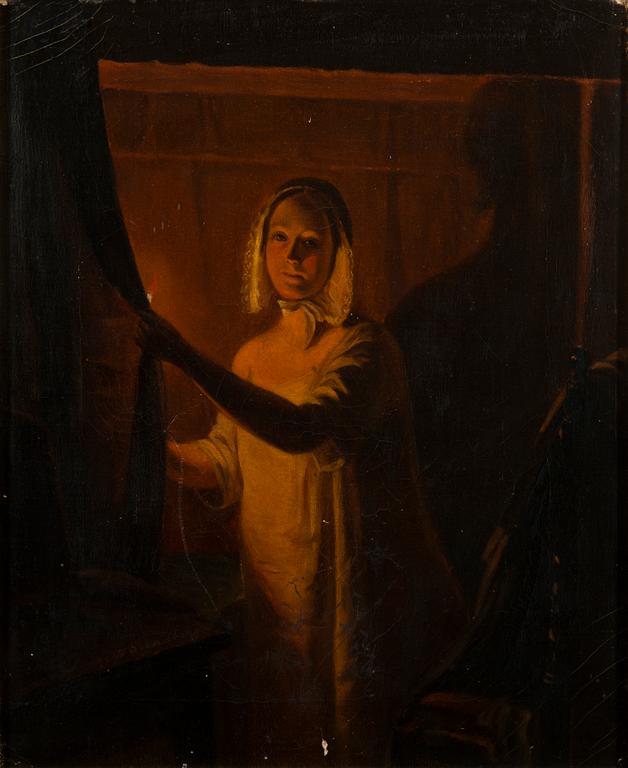 OKÄND KONSTNÄR, olja på duk, signerad Sundberg? 1800-talets slut.