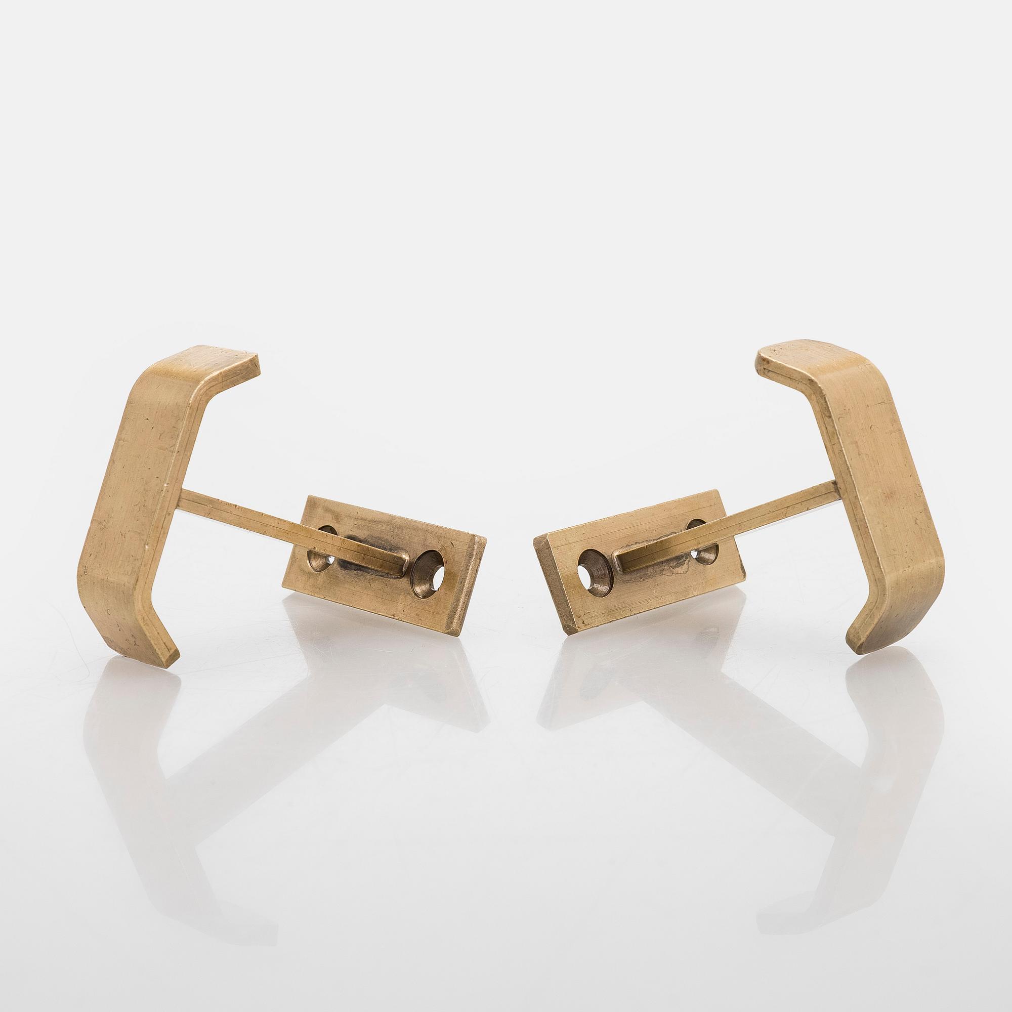 A set of 19 coat hooks, 1960s/70s.