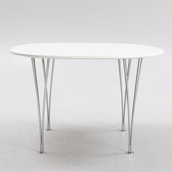 Bruno Mathsson & Piet Hein, a 'Supercirkel' dining table, Fritz Hansen, Denmark.