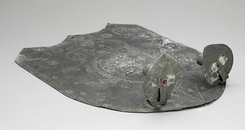 LJUSPLÅT, plåt, barockstil, sent 1800-tal.