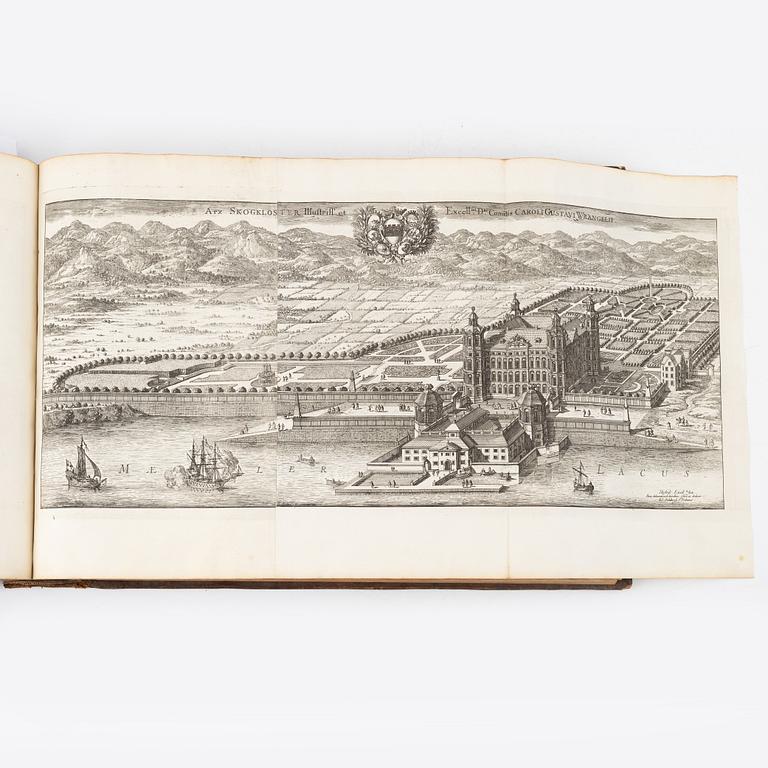 The greatest Swedish topographical work, with 353 engraved plates.