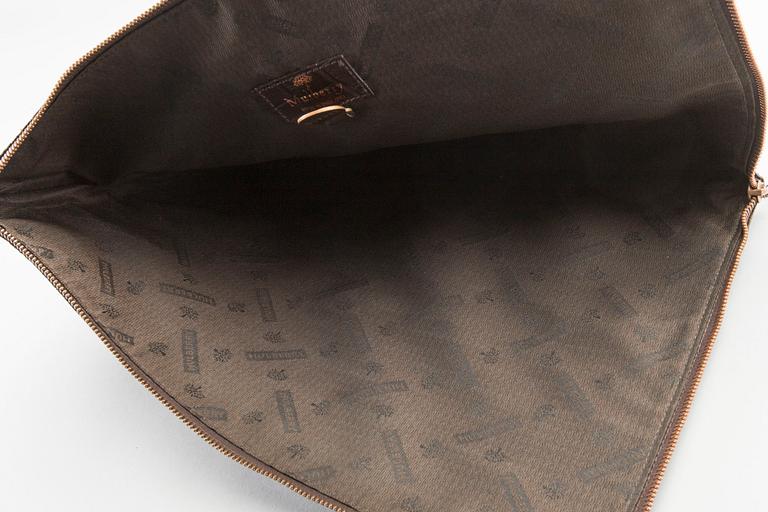 A Mulberry lethter briefcase and document case.