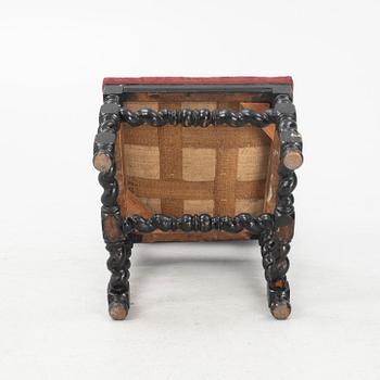 A Swedish Baroque chair, Sweden, circa 1700.