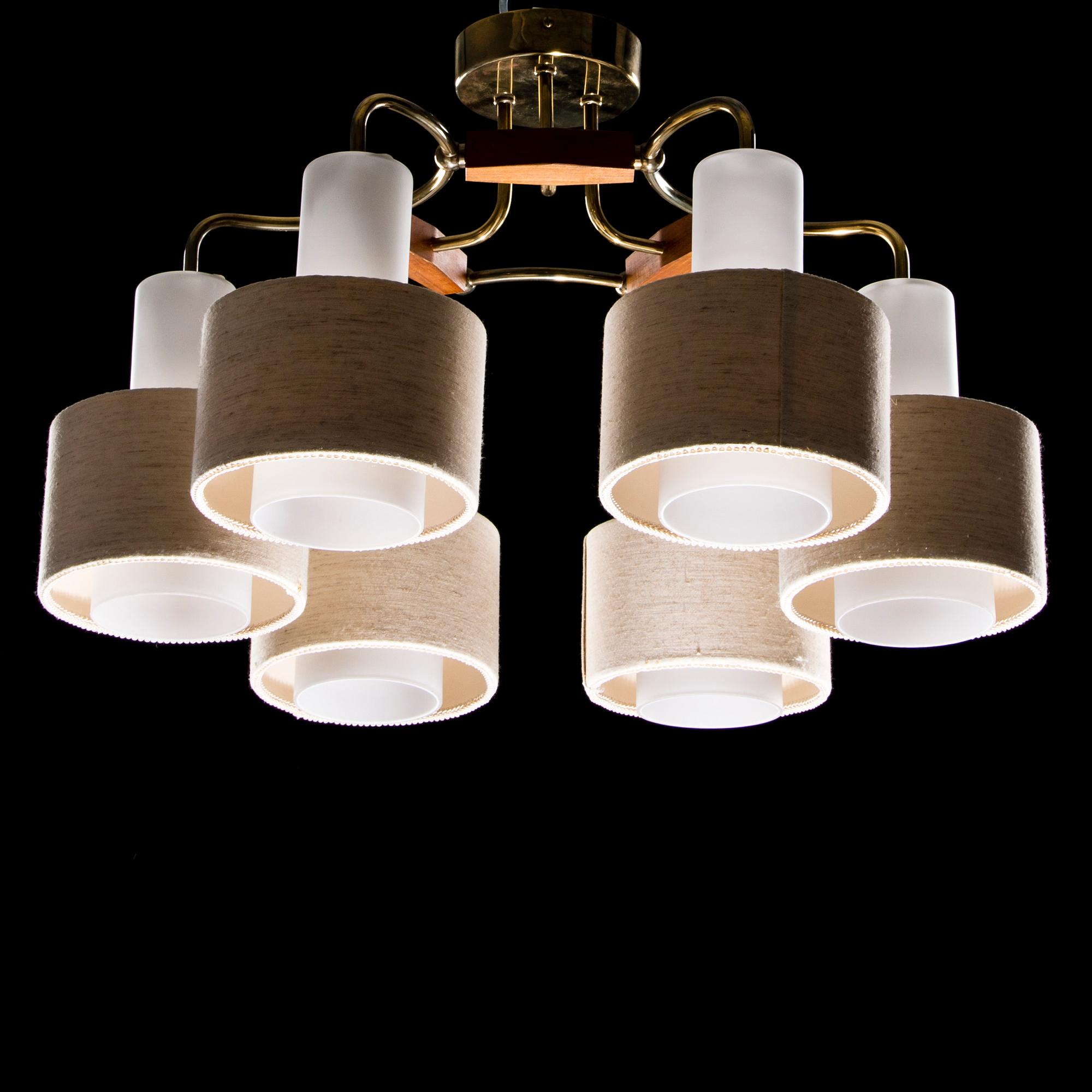 TAKLAMPA, K1-169/6, Paavo Tynell, Idman 1958-1964. Höjd 42 cm.