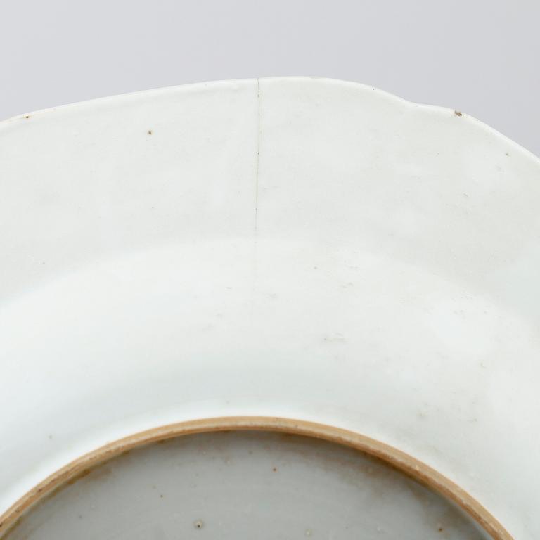 TALLRIKAR, 4 st, porslin, Kina, 1700-tal.