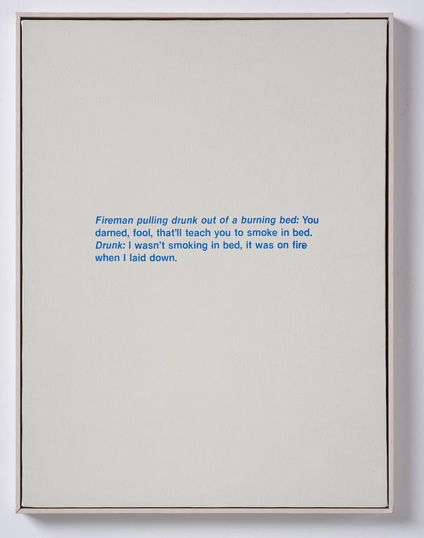 Richard Prince, "Untitled (joke)".
