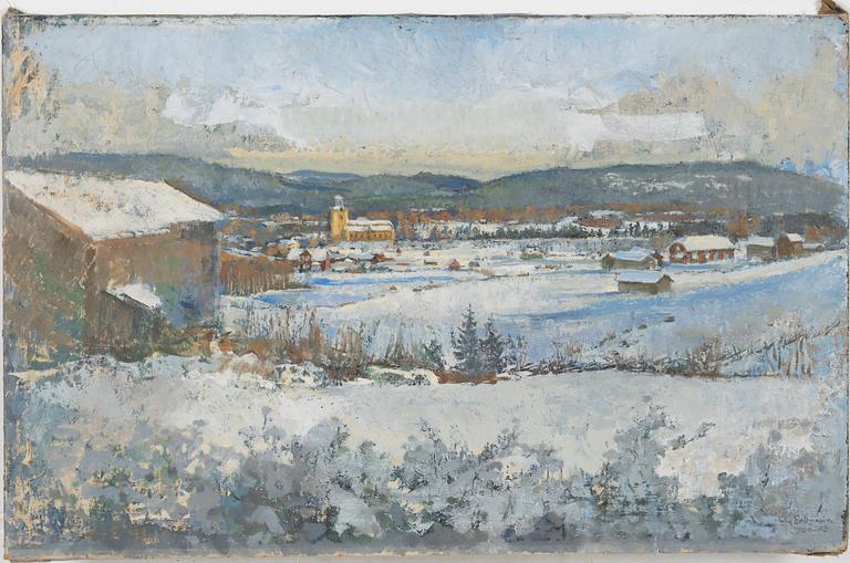 Axel Erdmann, olja på duk, signerad och daterad 1925-48.