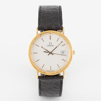 Omega, 18K guld, Seamaster, Jubilee, armbandsur, 32,5 mm.