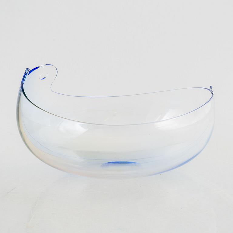 Gunnar Cyrén, skål, glas, Orrefors 1983.