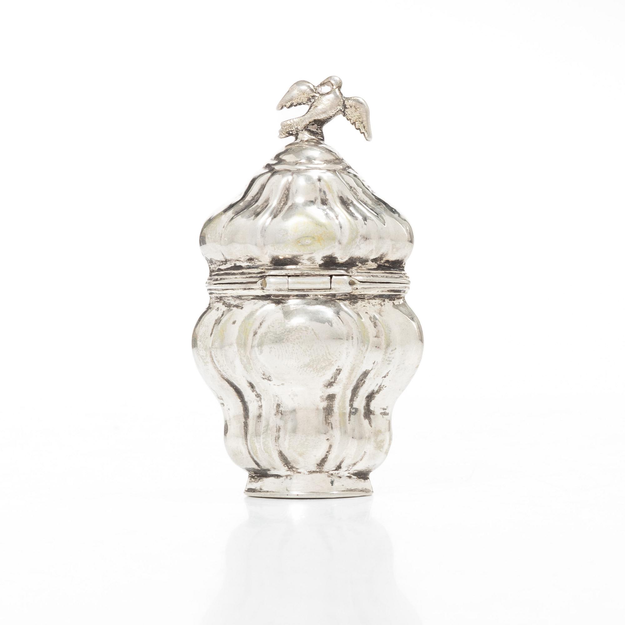 Scent box, silver, mark of Poul Jensen Theilgaard, Odense, Denmark (active 1795-1820).