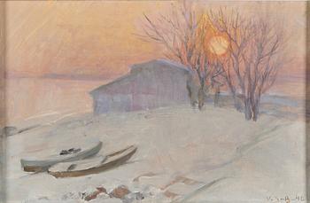 VENNY SOLDAN-BROFELDT, SUNSET IN THE WINTER.