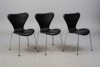 STOLAR, 6 st. "Sjuan". Arne Jacobsen för Fritz Hansen.