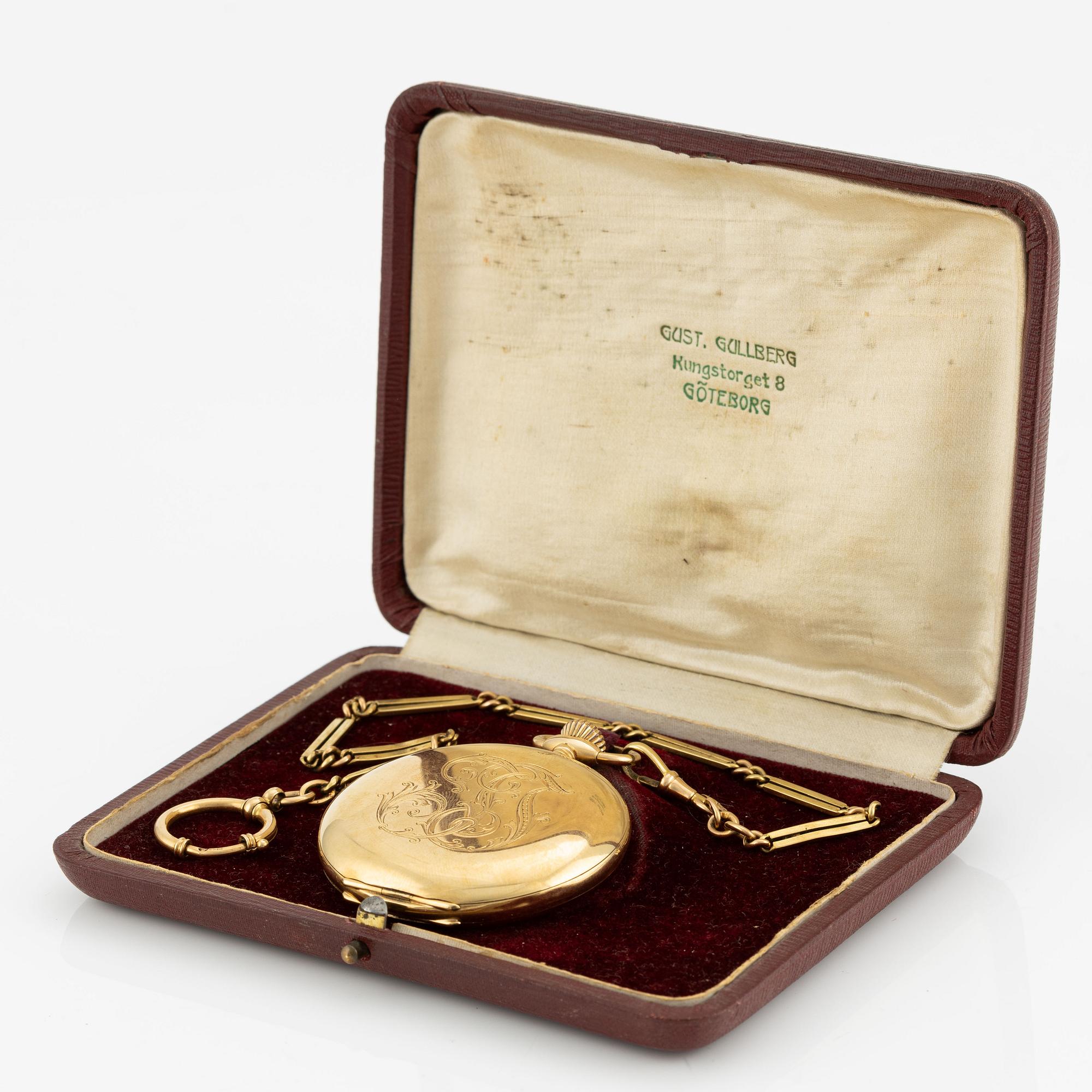 Alex Hüning, pocket watch, hunter-case, 52 mm.