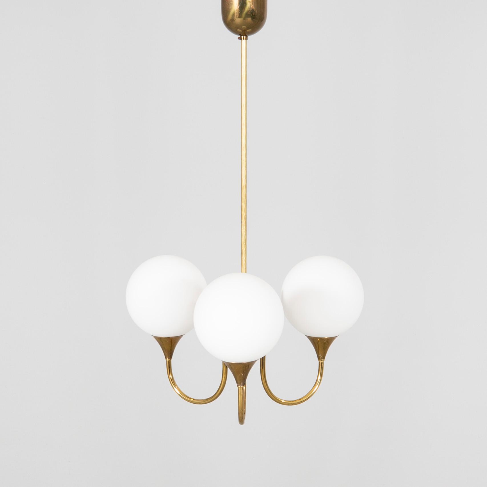 A brass ceiling pendant second part of the 20th century.