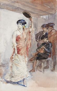 193. Albert Edelfelt, "Spansk dansös".