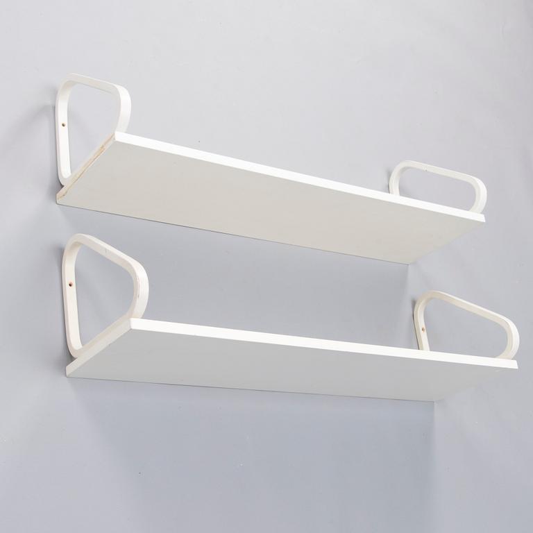 ALVAR AALTO, Two late 20th century shelves for Artek.