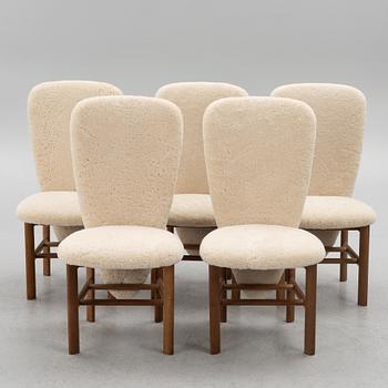 Chairs 5 pcs, Denmark, second half of the 20th century.