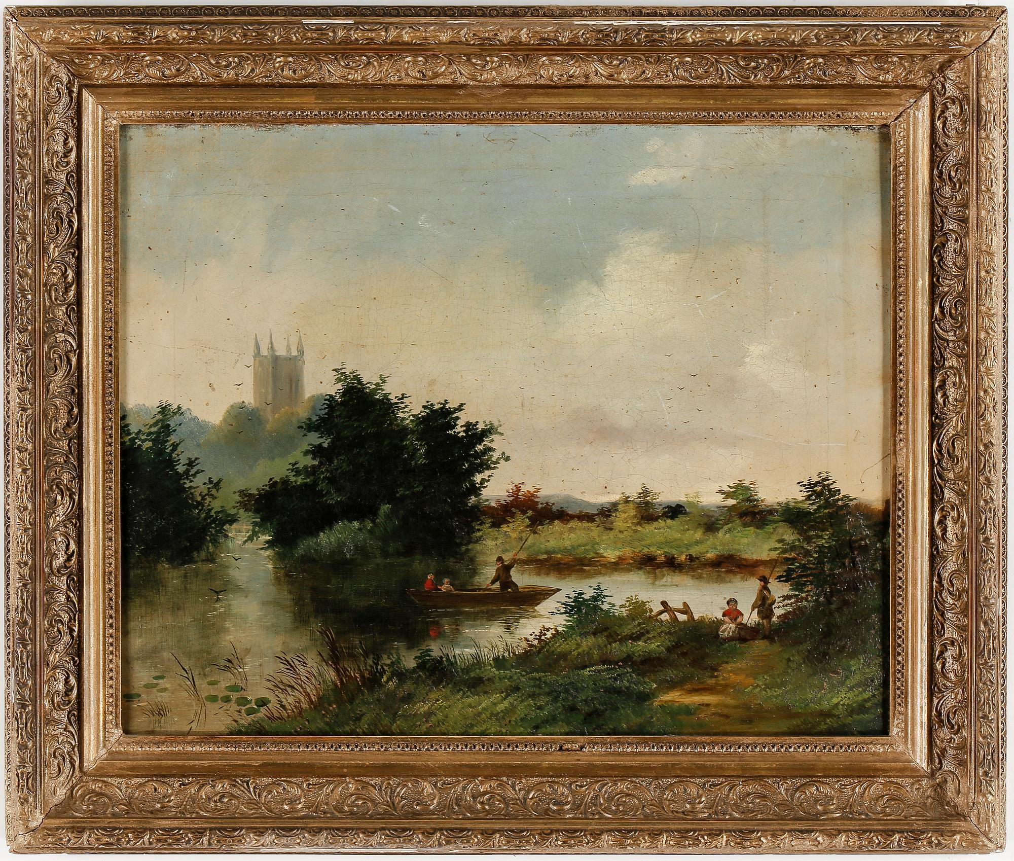 OKÄND KONSTNÄR, olja på duk, England, ej signerad, 1800-tal.