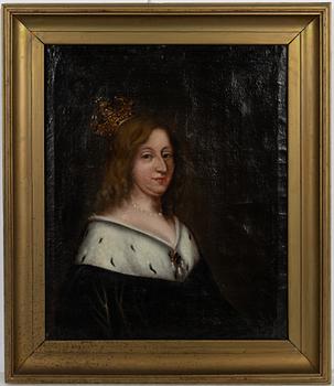 David Beck, after, "Dropping Christina" (1626-1689), 18th century.