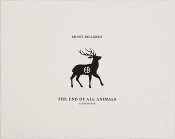 Ernst Billgren, "The end of all animals", portfolio bestående av 12 etsningar, signerad och numrerad 3/40.