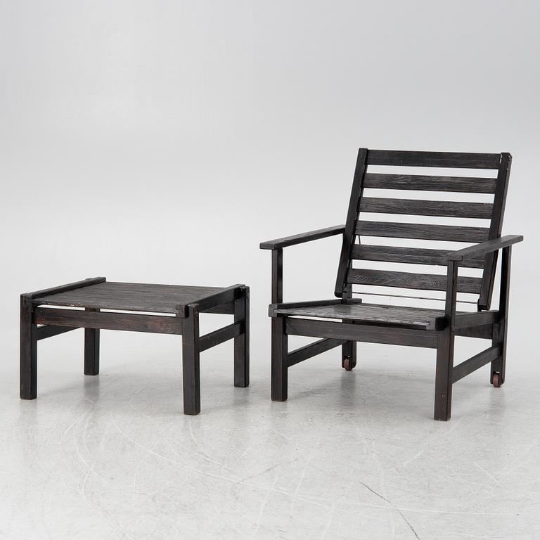 Elsa Stackelberg, garden furniture group, 8 pieces, Fri form AB, Edsbruk.