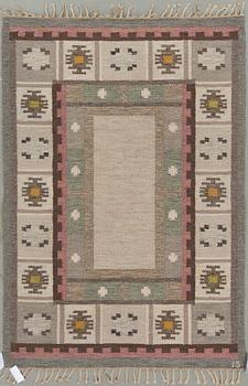 MATTA, rölakan, Signerad IS (Ingegerd Silow). Ca 202x138 cm.