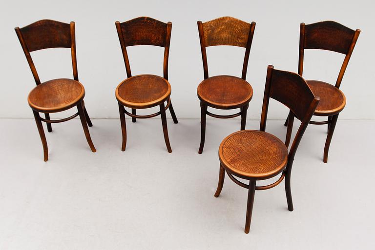 STOLAR, 5 st, Thonetmodell, 1900-talets första hälft.