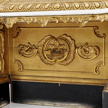 Spegeltrymå, nyrokoko, 1800-tal.