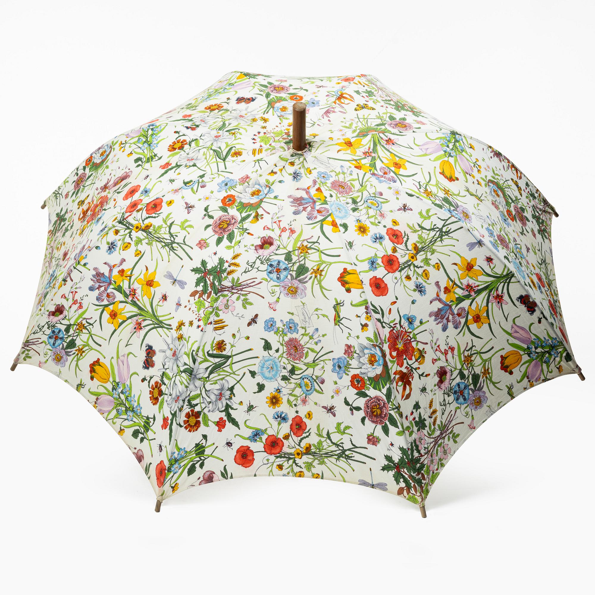 Gucci, paraply, "Flora", vintage.