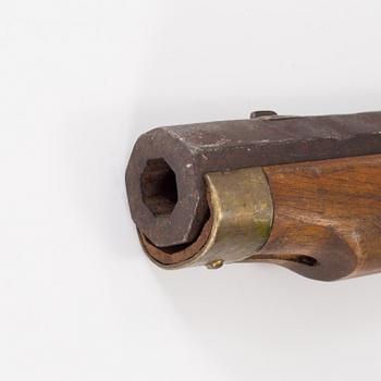 A percussion lock rifle, mid 20th century.